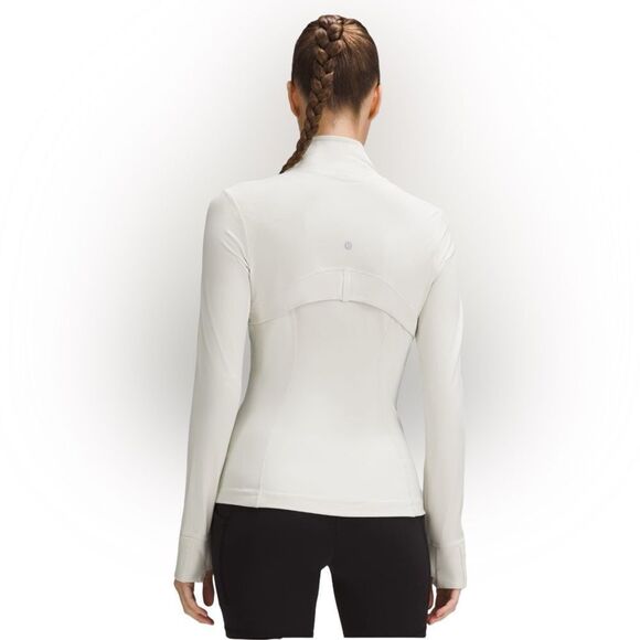 LULULEMON Off White Bone Define Zip Front Jacket Nulu Size 12 NWT - Picture 3 of 17